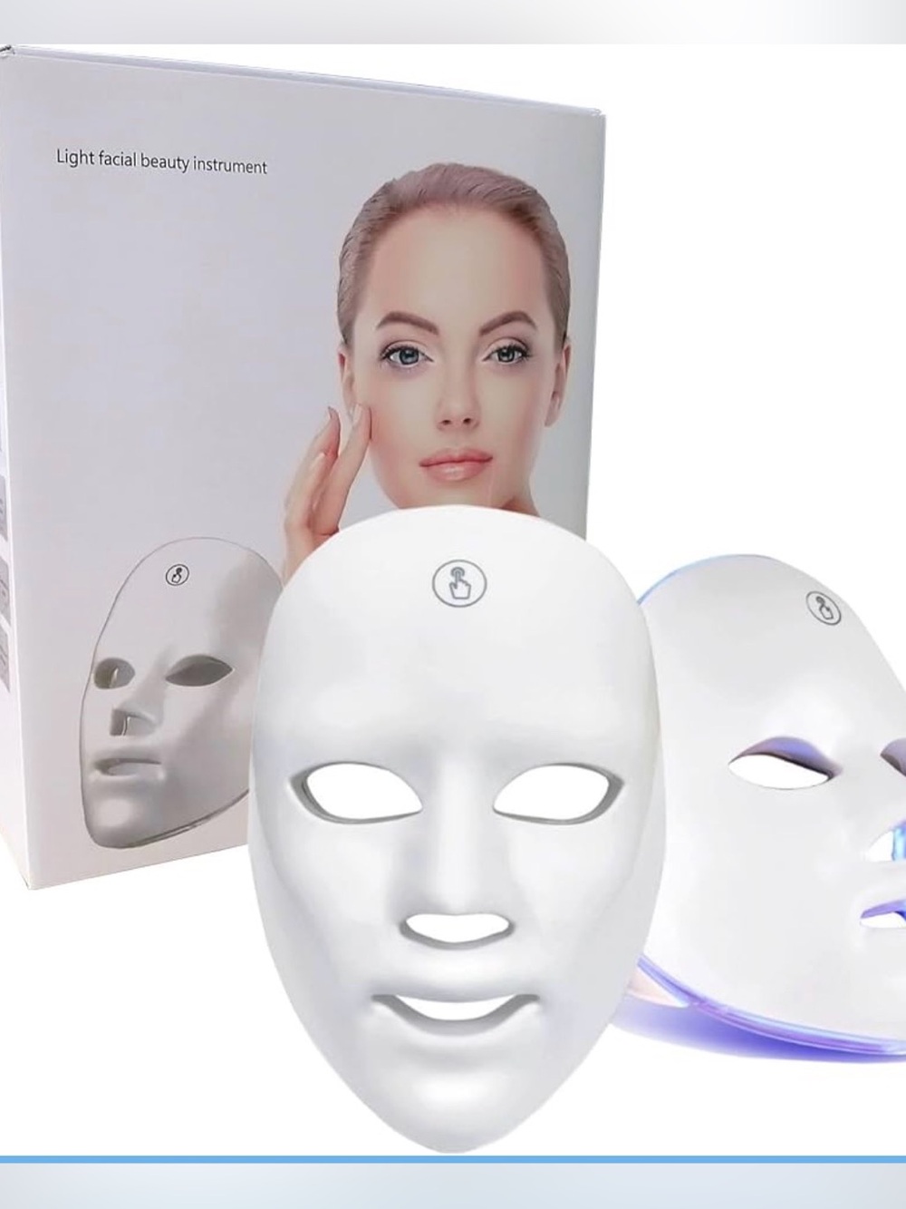 Facial Mask, Rechargeable Light Care Mask for Face, At-Home Beauty Device